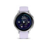 Garmin Venu 4 – 41 mm Silver with Periwinkle Silicone Band