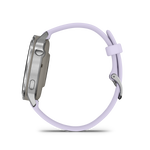 Garmin Venu 4 – 41 mm Silver with Periwinkle Silicone Band