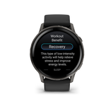 Garmin Venu 4 – 45 mm Slate with Black Silicone Band