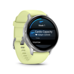 Garmin Venu 4 – 45 mm Silver with Citron Silicone band