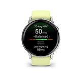 Garmin Venu 4 – 45 mm Silver with Citron Silicone band
