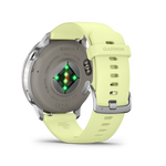 Garmin Venu 4 – 45 mm Silver with Citron Silicone band