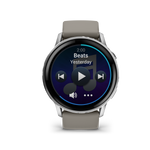 Garmin Venu 4 – 45 mm  Silver with Silver Gray Silicone Band