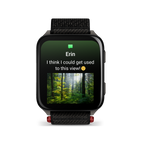 Garmin Venu X1 Black with Slate Titanium Caseback and Black ComfortFit Nylon Band