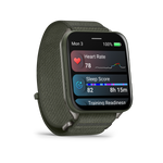 Garmin Venu X1 Moss with Titanium Caseback and Moss ComfortFit Nylon Band