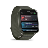 Garmin Venu X1 Moss with Titanium Caseback and Moss ComfortFit Nylon Band