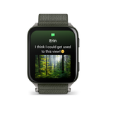 Garmin Venu X1 Moss with Titanium Caseback and Moss ComfortFit Nylon Band