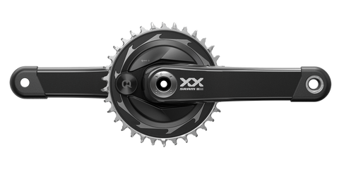 SRAM Crankset Powermeter XXSL Eagle Spider Q174 CL55 DUB MTB Wide 170mm Black 34t T-Type (BB and BB DUB spacers are not included)