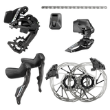 SRAM Force AXS 2X E1 Electronic HRD groupset (Left Right Shift/Hyd ED FM, Chain Force 114l, RD 36T wbatt, FrontDer wbatt, Paceline A2 CL 160mm,USB-C Charger,QuickStart Guide)