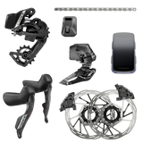 SRAM Force AXS 2X E1 Electronic HRD groupset (Left Right Shift/Hyd ED FM, Chain Force 114l, RD 36T wbatt, FrontDer wbatt, Paceline A2 CL 160mm,USB-C Charger,QuickStart Guide)