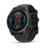 Garmin fenix E, 47 mm, AMOLED, Slate Gray Steel with Black Silicone Band