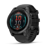 Garmin fenix E, 47 mm, AMOLED, Slate Gray Steel with Black Silicone Band
