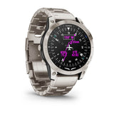 Garmin D2 Mach 1, Aviator Smartwatch with Vented Titanium Bracelet