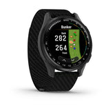 Garmin Approach S50, Slate Aluminum Bezel with Black Nylon Band