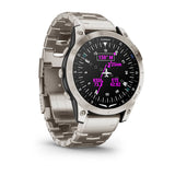 Garmin D2 Mach 1, Aviator Smartwatch with Vented Titanium Bracelet