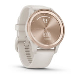 Garmin vívomove Trend, Peach Gold Stainless Steel Bezel with Ivory Case and Silicone Band