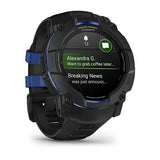 Garmin Instinct 3, 50 mm, AMOLED, Black with Black/Bolt Blue Band