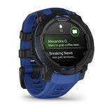 Garmin Instinct 3, 45 mm, AMOLED, Black with Bolt Blue/Black Band