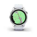 Garmin epix Pro (Gen 2), Standard Edition  42 mm, Silver with Whitestone Band