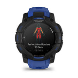 Garmin Instinct 3, 45 mm, AMOLED, Black with Bolt Blue/Black Band
