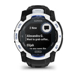 Garmin Instinct 3, 50 mm, Solar, Whitestone with Black/Bolt Blue Band