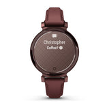 Garmin Lily 2 Classic, Dark Bronze with Mulberry Leather Band