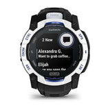 Garmin Instinct 3, 50 mm, Solar, Whitestone with Black/Bolt Blue Band