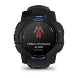 Garmin Instinct 3, 50 mm, AMOLED, Black with Black/Bolt Blue Band