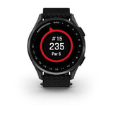 Garmin Approach S50, Slate Aluminum Bezel with Black Nylon Band