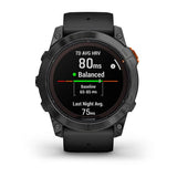 Garmin fenix 7X Pro, Solar Edition (No Wi, Fi), Slate Gray with Black Band (No Wi, Fi)