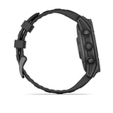 Garmin fenix E, 47 mm, AMOLED, Slate Gray Steel with Black Silicone Band