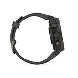 Garmin fenix 8, 43 mm, AMOLED, Sapphire, Carbon Gray DLC Titanium with Black/Pebble Gray Silicone Band
