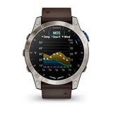Garmin D2 Mach 1, Aviator Smartwatch with Oxford Brown Leather Band