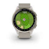 Garmin Approach S50, Cream Gold Aluminum Bezel with Ivory Nylon Band