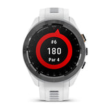 Garmin Approach S70, 42 mm, Black/Peach Ceramic Bezel with White Silicone Band