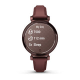 Garmin Lily 2 Classic, Dark Bronze with Mulberry Leather Band