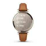 Garmin Lily 2 Classic, Cream Gold with Tan Leather Band