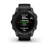 Garmin epix Pro (Gen 2), Sapphire Edition  47 mm, Carbon Gray DLC Titanium with Black Band