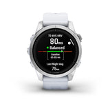 Garmin epix Pro (Gen 2), Standard Edition  42 mm, Silver with Whitestone Band