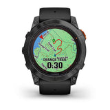 Garmin fenix 7X Pro, Solar Edition (No Wi, Fi), Slate Gray with Black Band (No Wi, Fi)