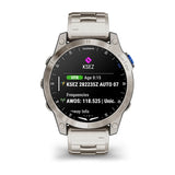 Garmin D2 Mach 1, Aviator Smartwatch with Vented Titanium Bracelet