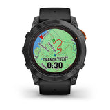 Garmin fenix 7X Pro, Solar Edition (No Wi, Fi), Slate Gray with Black Band (No Wi, Fi)