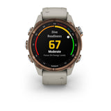 Garmin Descent Mk3i, 43 mm, Bronze PVD Titanium with French Gray Silicone Band