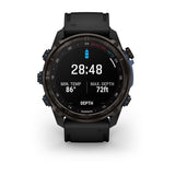 Garmin Descent Mk3i, 51 mm, Carbon Gray DLC Titanium with Black Silicone Band