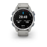 Garmin Descent Mk3, 43 mm, Stainless Steel with Fog Gray Silicone Band