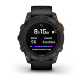 Garmin fenix 7 Pro, Solar Edition (No Wi, Fi), Slate Gray with Black Band (No Wi, Fi)