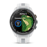Garmin Approach S70, 42 mm, Black/Peach Ceramic Bezel with White Silicone Band