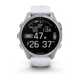 Garmin fenix 8, 43 mm, AMOLED, Silver with Whitestone Silicone Band