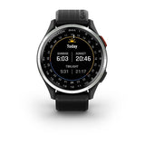 Garmin Approach S44, Silver Aluminum Bezel with Black Silicone Band