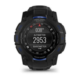 Garmin Instinct 3, 50 mm, AMOLED, Black with Black/Bolt Blue Band